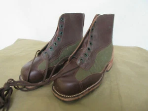 Army Service Boots Lace-Up True Vintage Leather Boots Original Heritage 43 - Picture 1 of 9