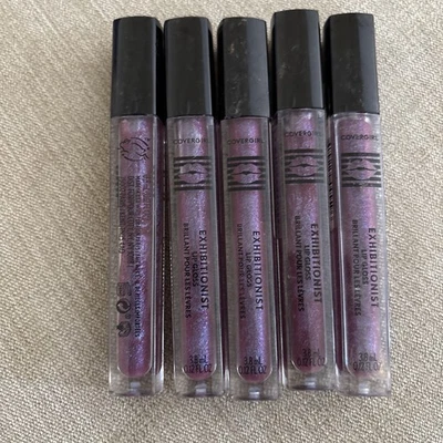 LOT OF 5 COVERGIRL EXHIBITIONIST LIP GLOSS #240 0.12 oz New Sealed - Image 1 of 2