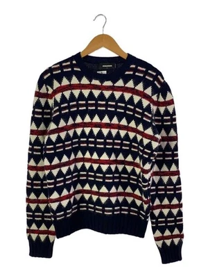 DSQUARED2 Knit & Sweater (Thick) L Wool NVY Total Pattern Used - Image 1 of 4