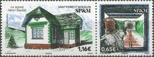 Saint Pierre and Miquelon 2023. Henri Sautot Shooting Range (MNH OG **) Block - Picture 1 of 1