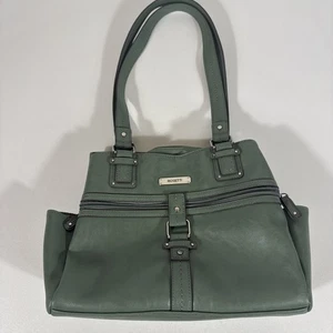 Rosetti Handtasche Geldbeutel Damen grün Pebbled Kunstleder Reißverschluss Riemen " - Bild 1 von 14