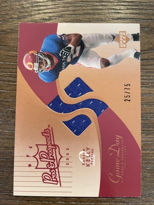 2003 Upper Deck Pros & Prospects #JC-KK Kareem Kelly Jerseys Bronze #/75 - Image 1 of 2