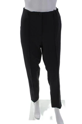 Pantalones de pierna recta plisados tiro alto con cremallera gris talla 12 Cambio para mujer Foto 1 de 4