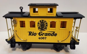 1996 Kool Toyz Scientific Toys G scale Rio Grande 4067 Caboose Yellow 9” - Picture 1 of 6