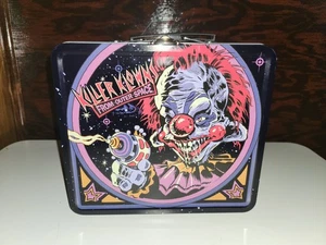 RARE Killer Klowns From Outer Space Metal Tin Lunchbox 9x3.5x7.5 Steven Rhodes - Picture 1 of 5