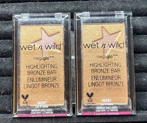 x2 wet n wild MegaGlo Highlighting Bronze Bar, Let It Glow - Picture 1 of 2