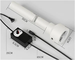 50mm Quiet Exhaust Fan with Adjustable 220V to 312V Power Supply for Home Use - Picture 1 of 6