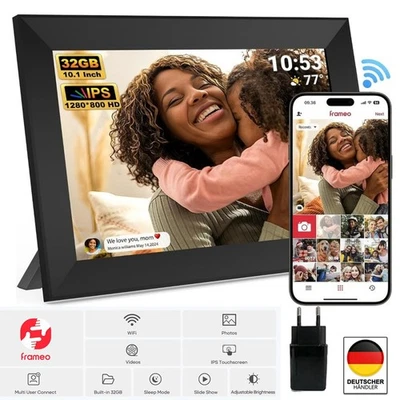 Digital Photo Frame 10.1 Inch WiFi Digital Photo Frame 32GB IPS Touch Screen - Image 1 of 4