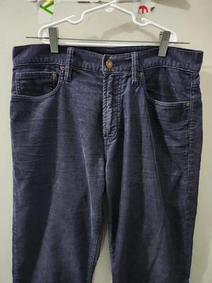 Брюки мужские Gap 1969 30 синие вельветовые прямые 5 карманов хлопковая смесь комфортные однотонные - Изображение 1 из 4