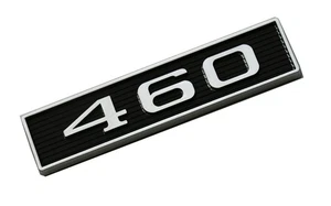 1 pieza 460 capó motor cuchara emblema 3D insignia pegatina para coche camión cromo negro - Imagen 1 de 5