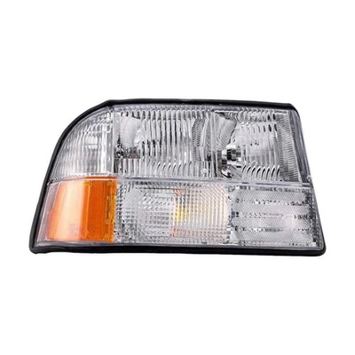 For GMC Jimmy 1998-2005 Headlight Driver Side Clear & Amber Lens Halogen Plastic - Image 1 of 4