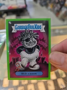 2024 Topps GPK Green Day Garbage Pail Kids Green Parallel Bud A Boom 38a - Picture 1 of 2