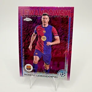 Robert Lewandowski Magenta Shimmer SP - 2024-25 Topps Cromo UEFA #200 - Imagen 1 de 2
