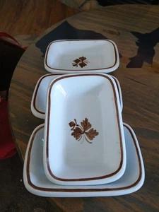 Tea Leaf Copper Royal Ironstone Alfred Meakin Dish England 5.5” Set of 4 - Picture 1 of 16