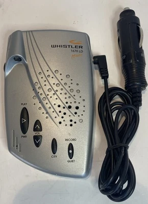 Whistler 1670 Memo Voice Recorder Radar Check Cobra Radar Detector Works Great - Image 1 of 4