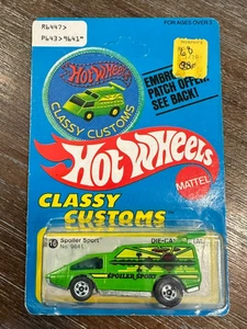 Hot Wheels Blackwall SPOILER SPORT Classy Customs #9641 PATCH CARD in BLISTER - Picture 1 of 8