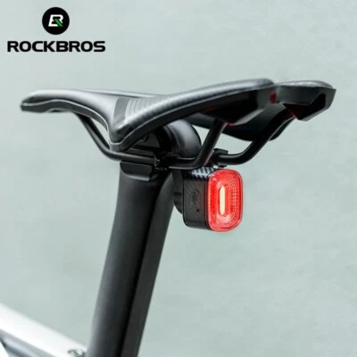 ROCKBROS Cycle Light Rear Lights Brake Sensing Rear Light Rechargeable USB-C LED - Image 1 of 4