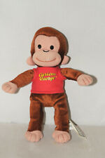 Curious George Kellytoy Monkey Plush Stuffed Animal Toy Red Shirt EUC