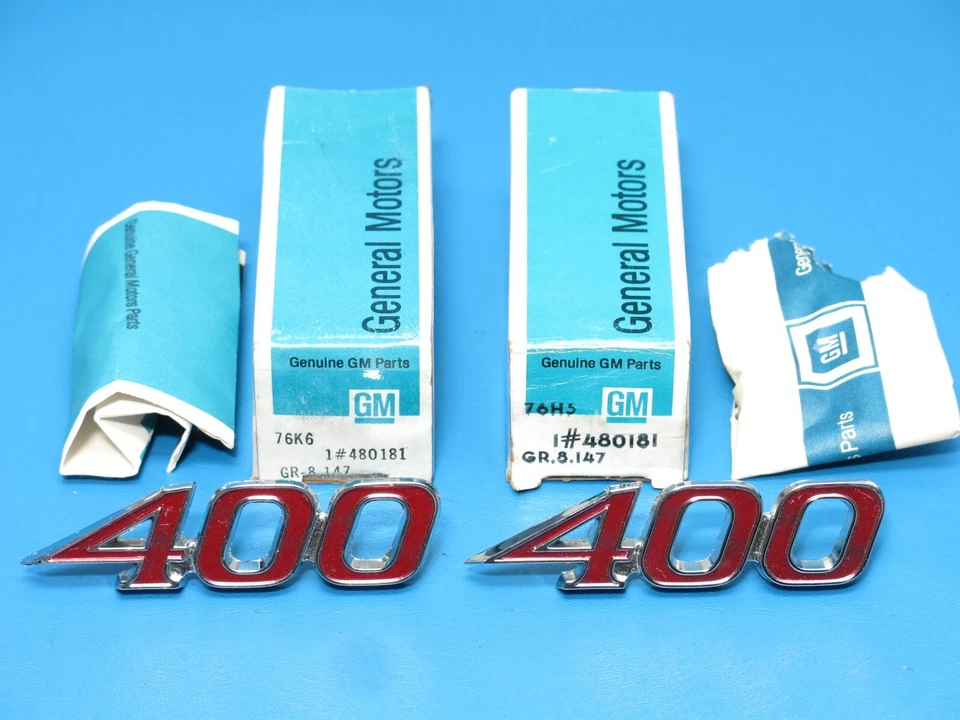 Nuevo Par GM 1970 Pontiac Firebird 400 Formula emblemas guardabarros delantero 480181 Foto 1 de 4