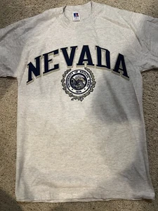 Camiseta Hombre Vintage Universidad de Nevada - Mediana - Nueva - Imagen 1 de 4