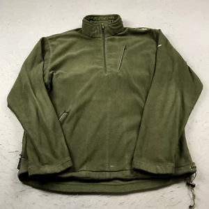 SCOTTeVest Jacket Mens Large Olive Green The Weekender Pullover Tec 1/4 Zip Logo - Picture 1 of 11