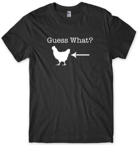 Adivina qué? Divertida camiseta unisex para hombre Chicken Butt - Imagen 1 de 10