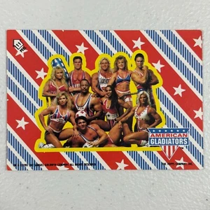 1991 Topps AMERICAN GLADIATORS #11 Sticker Group Card - Picture 1 of 3