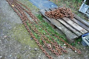 Rundstahlkette Kette Forstkette Prangerkette 1,7 m - Bild 1 von 2