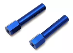 STRC Blue Aluminum Front Body Posts Traxxas Slash 2wd Rustler (2) ST1914B - Picture 1 of 1