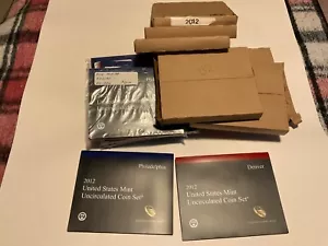 2012 Uncirculated U.S. Mint Set Philadelphia and Denver OGP - Picture 1 of 4