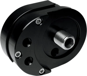 Feuling Black Offset Sandwich Adapter/Oil Filter Mount 1999-2017 Twin Cam 2022 - Picture 1 of 1