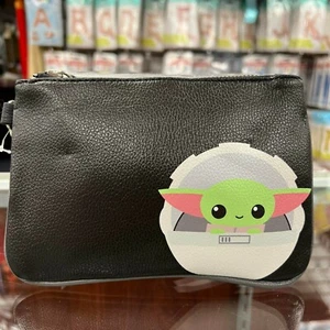 Star Wars The Mandalorian The Child Zipper Wristlet Wallet 7.5 x 5 x 0.25 inches - Picture 1 of 6