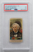 Rare 1888 OLIVER W HOLMES N76 W. Duke , Sons & Co Great Americans PSA 1.5