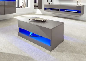 Galicia Floor LED Coffee TV Unit Entertainment Storage HighGloss Living - Picture 1 of 10