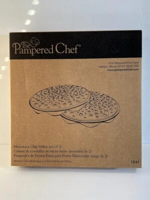 The Pampered Chef Microwave Potato Chip Maker NIB - Image 1 of 4