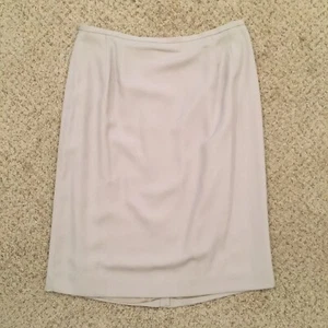 Amanda Smith Skirt Womens Size 12 Gray Straight Lined  - Picture 1 of 10
