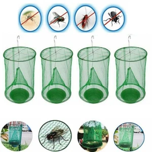 4 Pack The Ranch Fly Trapper Reusable Pest Bug Fly Catcher Killer Cage Net Trap - Picture 1 of 9