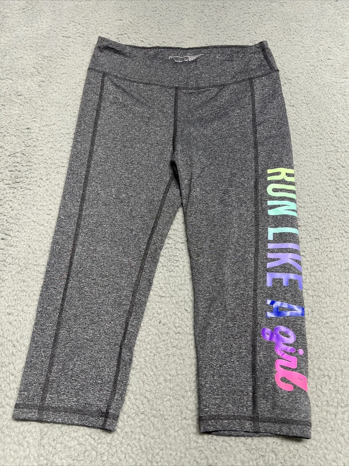 Ideology Leggings Cortos Mujeres Correr Como Una Niña Coloridos Capri Yoga Pantalones Gris XL Foto 1 de 4