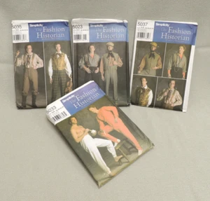 Disfraz histórico para hombre simplicidad patrón de costura historiador de moda AA 38-44 - Imagen 1 de 25