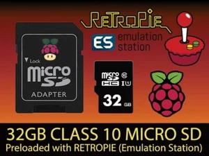 32GB RetroPie 4.7.1 EmulationStation für Raspberry Pi Class 10 Micro SD - Bild 1 von 2