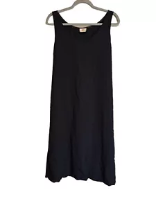 Dries van Noten Wollmischung einfarbig schwarz ärmelloses Kleid Größe 42 gebraucht, in einwandfreiem Zustand - Bild 1 von 7