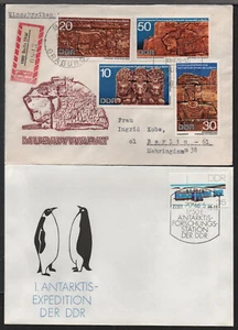 ✔️  GERMANY DDR 2 NICE Commemorative COVERS - Picture 1 of 1