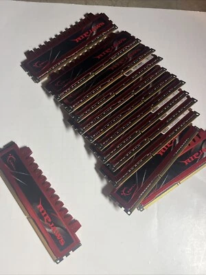 G.SKILL RIPJAWS 4GB (1X4GB) F3-10666CL9D-8GBRL DDR3 1333MHZ  RAM L7-9(11) - Image 1 of 3