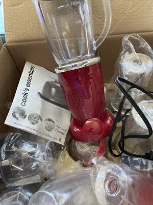 Picadora personal Cooks Essentials roja 24 piezas rejilla, mezcla, puré, batido Foto 1 de 4