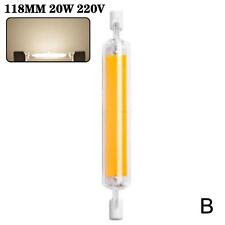 R7S COB 78mm 20W LED Bulb Halogen Dimmable Tube Glass 10W Replace 118mm A4Y7