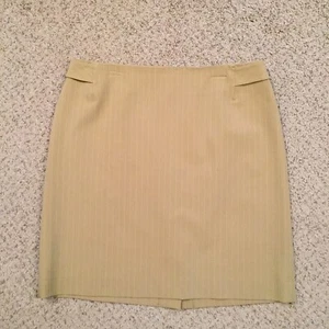 Rafaella Rock Größe 10 kurz beige gestreift ungefüttert Bleistift  - Bild 1 von 9