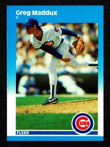 1987 FLEER UPDATE GLOSSY RC #U-68 GREG MADDUX HOF - BRAVES - ROOKIE CARD - *02 - Picture 1 of 2