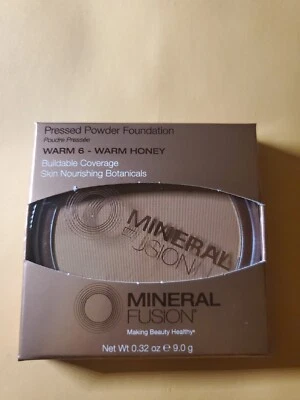 Mineral Fusion - Pressed Powder Foundation Warm 6 - Warm Honey - 0.32 oz. - Image 1 of 4