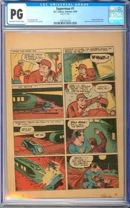 Superman #1 Classic Golden Age Origin Superhero Vintage DC Comic 1939 CGC PG 25 - Picture 1 of 3