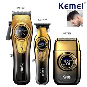 Kemei 1691 1677 T228 Professional Barber Cutting Machines Kit Rotation - Picture 1 of 15